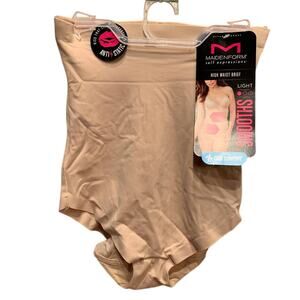 New Small Maidenform High Waist Brief Light Control Stay Put Waist Shaper Panty